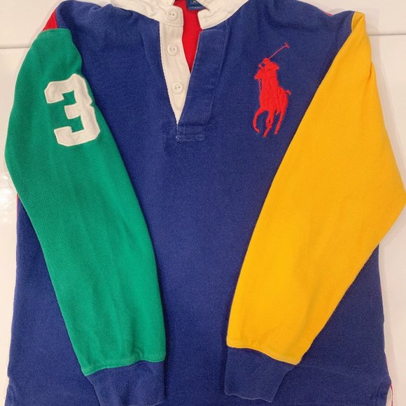 Big Pony Mesh Long-Sleeve Polo-Multi Color - Picture 5 of 6